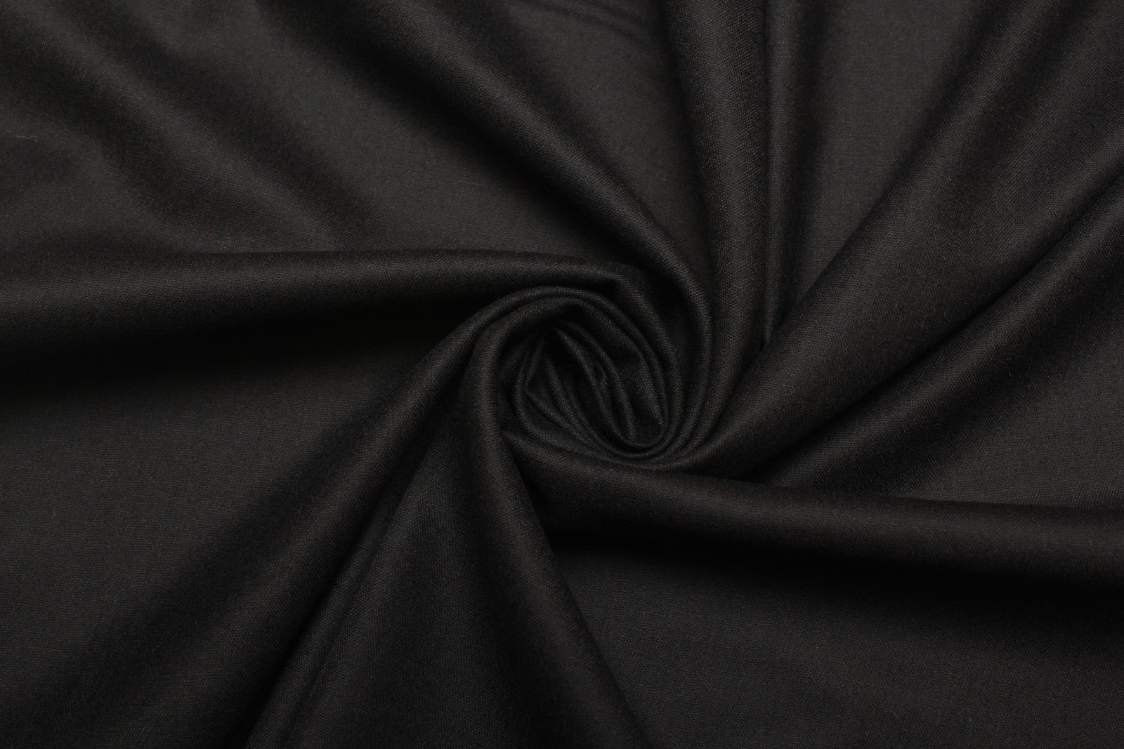 Ткань костюмная стрейч Canali чёрная