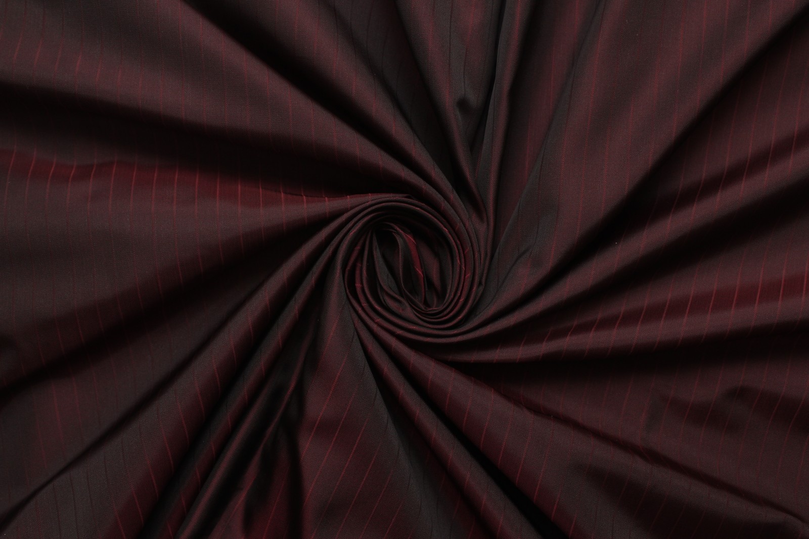 Ткань подкладочная Zegna чёрно-вишнёвая с чёрной полоской