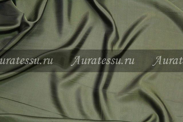 Подкладочная ткань шанжан хаки-чёрная