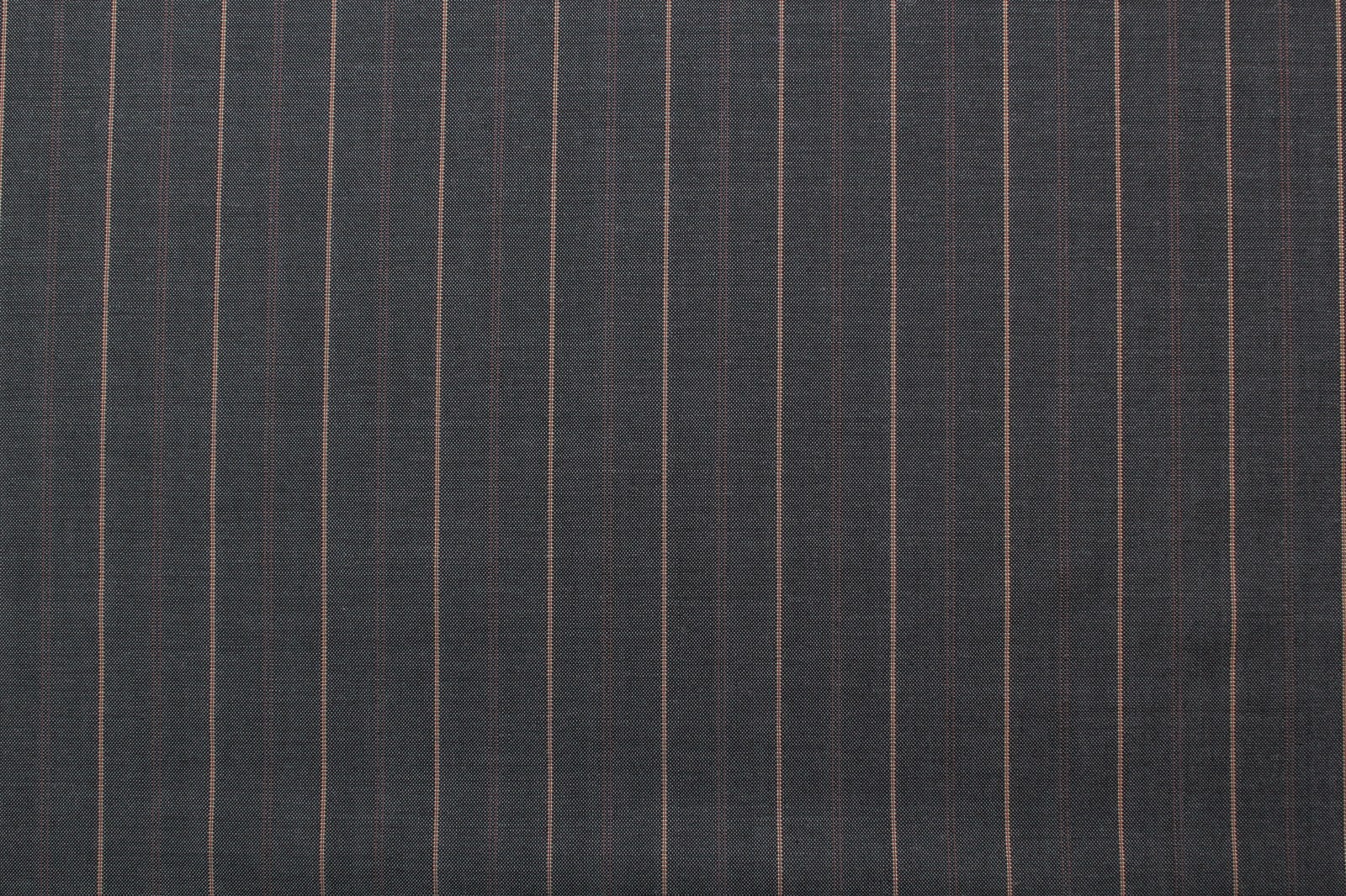 Шерсть-стрейч костюмная Zegna серая в полоску