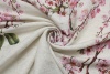 Купон жаккард Gucci «сакура» молочно-кремовый с серебристым люрексом и розовыми узором фото в интернет-магазине Ауратессу
