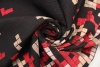 Купон пальтовый Moschino «Тетрис» бежево-коралловые  с белым  квадратики  на чёрном фото в интернет-магазине Ауратессу