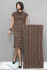 Джерси Missoni оливково-коричневое с узором зигзаг