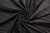 Ткань подкладочная Zegna в ёлочку серо-синяя с бежевыми полосками фото в интернет-магазине Ауратессу