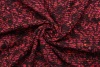Костюмная ткань Chanel красно-малиновое на чёрном фоне фото в интернет-магазине Ауратессу