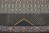 Купон, ткань пальтовая Etro двухслойная оранжево-жёлтый, фиолетовый, чёрный пейсли узор