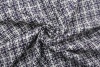 Костюмная ткань Chanel чёрно-фиолетовая клетка фото в интернет-магазине Ауратессу