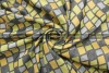 Жаккард костюмный Ferragamo  серо-зелёный ромбы фото в интернет-магазине Ауратессу