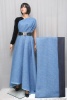 Неопрен трехслойный голубого цвета фото в интернет-магазине Ауратессу