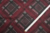 Ткань курточная водонепроницаемая Dolce & Gabbana с геометрическим рисунком бордово-черного цвета