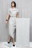 Костюмная ткань Chanel бело-синий меланж с люрексом фото в интернет-магазине Ауратессу