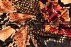Панбархат Ferragamo  красно-чёрно-оранжевая змея фото в интернет-магазине Ауратессу