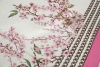 Купон жаккард Gucci «сакура» молочно-кремовый с серебристым люрексом и розовыми узором фото в интернет-магазине Ауратессу