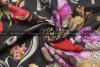 Шерсть-вуаль жаккард D&G с вензельно-цветочным узором и двумя каймами фото в интернет-магазине Ауратессу