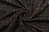 Ткань костюмно-пальтовая Chanel чёрная с серым, бирюзовым, оливковым фото в интернет-магазине Ауратессу