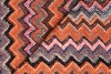 Джерси Missoni в оранжево-чёрной гамме с розово-серыми зигзагами
