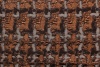 Ткань пальтово-костюмная Pied-de-Poule в бежево-коричневых тонах с люрексом
