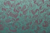 Шерсть жаккард C. Lacroix бирюзово-фиолетовая цветочный узор
