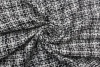Костюмная ткань Chanel чёрно-белая клетка фото в интернет-магазине Ауратессу