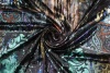 Панбархат купон Giorgio Armani чёрно-оливковый с каймой фото в интернет-магазине Ауратессу