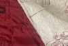 Ткань плащево-курточная бордовая, утепленная с вышивкой фото в интернет-магазине Ауратессу