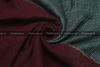 Ткань  костюмная на мохере дубль A McQueen чёрно-малахитовая клетка на тёмно-вишнёвой обратной стороне фото в интернет-магазине Ауратессу