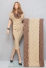 Ткань костюмная Chanel двухслойная коричнево-бежевая с рыжим фото в интернет-магазине Ауратессу