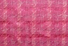 Ткань костюмная Chanel розовая с розовым люрексом и бежевой ниткой