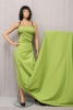 Хлопок костюмный стрейч ярко-зеленого цвета