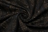 Ткань костюмная Chanel тёмно-коричневая с синим орнаментом фото в интернет-магазине Ауратессу