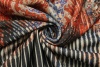 Шерсть пальтово-костюмная купон Etro серый с сине-оранжевой каймой фото в интернет-магазине Ауратессу