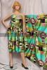 Шелк-атлас стрейч Moschino, яркая геометрия фуксия, оливка, салат, зелень, бирюза фото в интернет-магазине Ауратессу