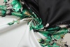 Купон, ткань костюмная Gucci чёрно-белая с цветочным принтом посредине купона фото в интернет-магазине Ауратессу