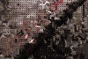 Сетка чёрная с глянцевыми пайетками