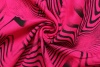 Лен костюмный цвета яркой фуксии с чёрным фото в интернет-магазине Ауратессу