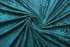 Кожа искусственная вензеля и рептилия  чёрно-бирюзовая фото в интернет-магазине Ауратессу