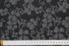 Жаккард клоке Max Mara чёрно-серые цветы 210 г/мп